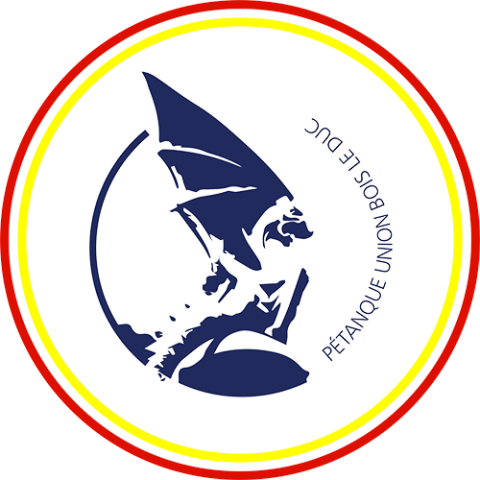 Logo Petanque Union Bois le Duc s Hertogenbosch met cirkels transparante achtergrond