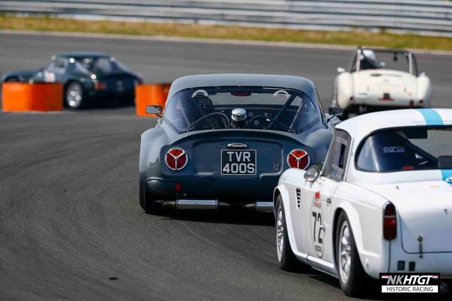 Niek van Gils TVR Griffith leading a TR4