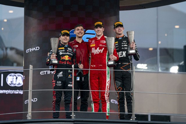 Richard Verschoor, Van Amersfoort Racing. FIA Formula 2 Championship, Yas Marina Circuit, Abu Dhabi, United Arab Emirates. 25th November 2023.