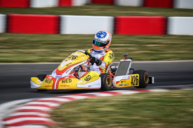 Eva Dorrestijn at Round 2 of the FIA Karting Academy Trophy in Viterbo, Italy. Photo: Marc Quinlivan