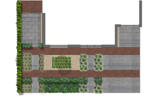 Strakke voortuin